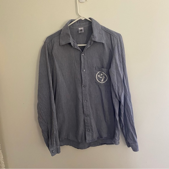 Zumba Button Down Long Sleeve Shirt - Picture 2 of 6